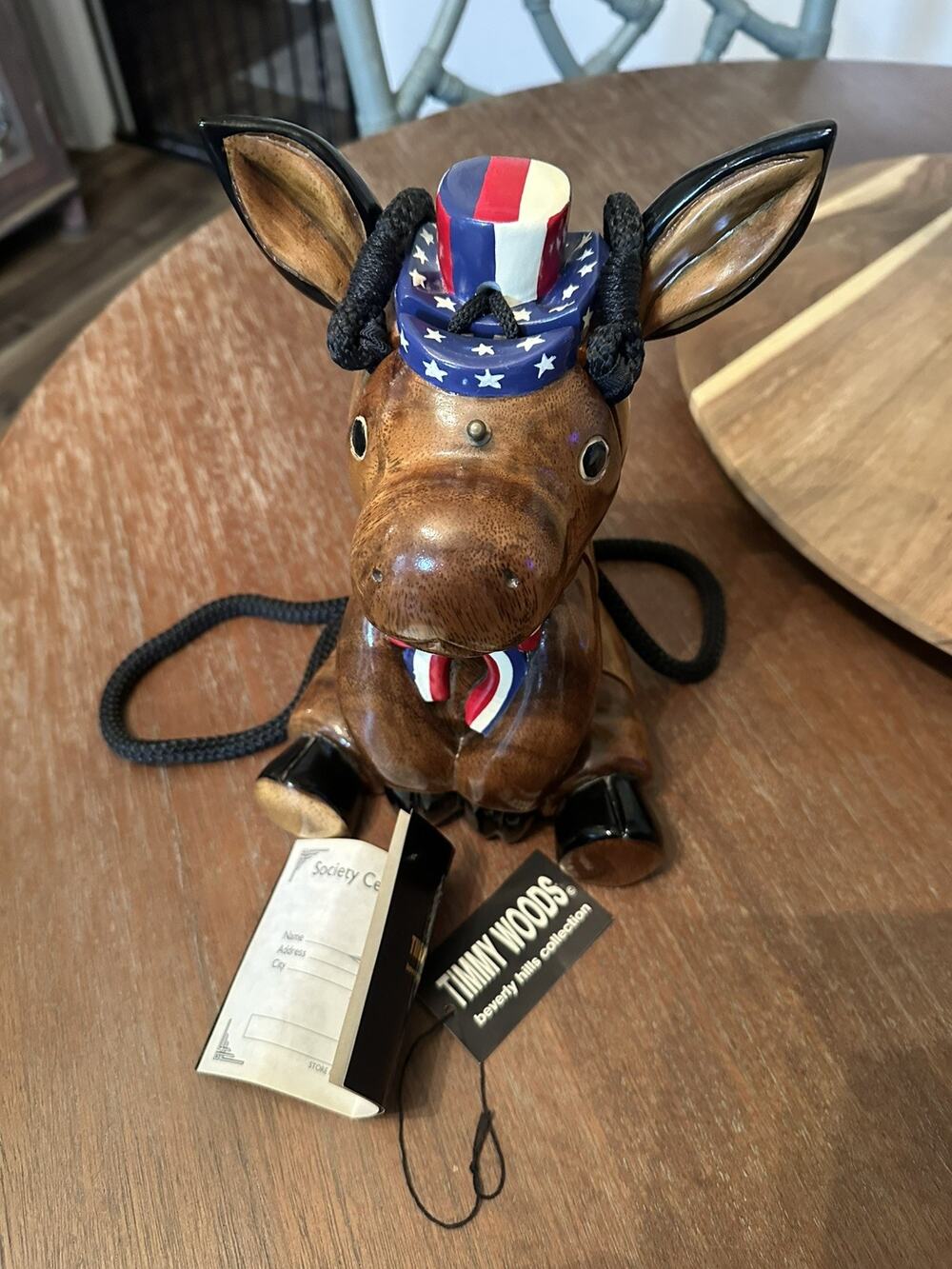 RARE SIGNED Plus more Timmy Woods Democrat Bill Donkey Purse COLLECTOR’S PIECE